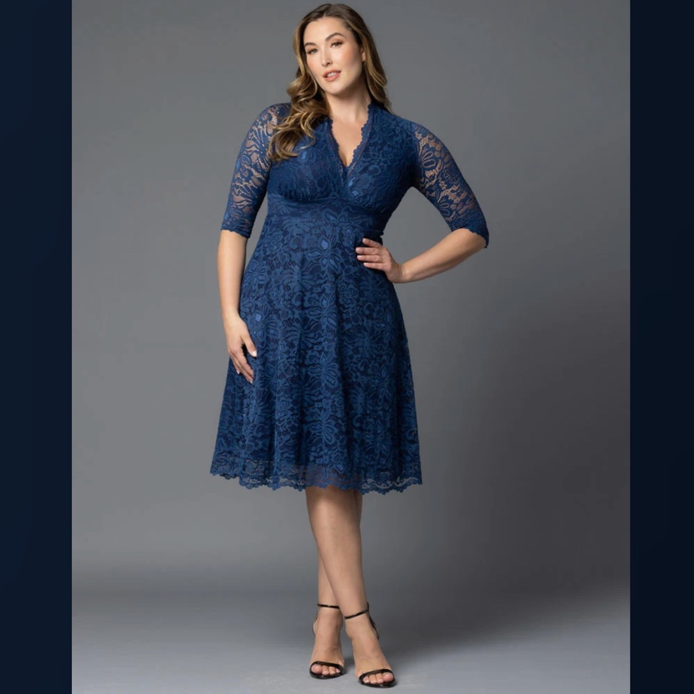 Kiyonna: Mademoiselle Lace A-Line Dress (NWOT)